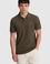 Erkek Koyu Haki Regular Fit Polo Yaka Basic Tişört
