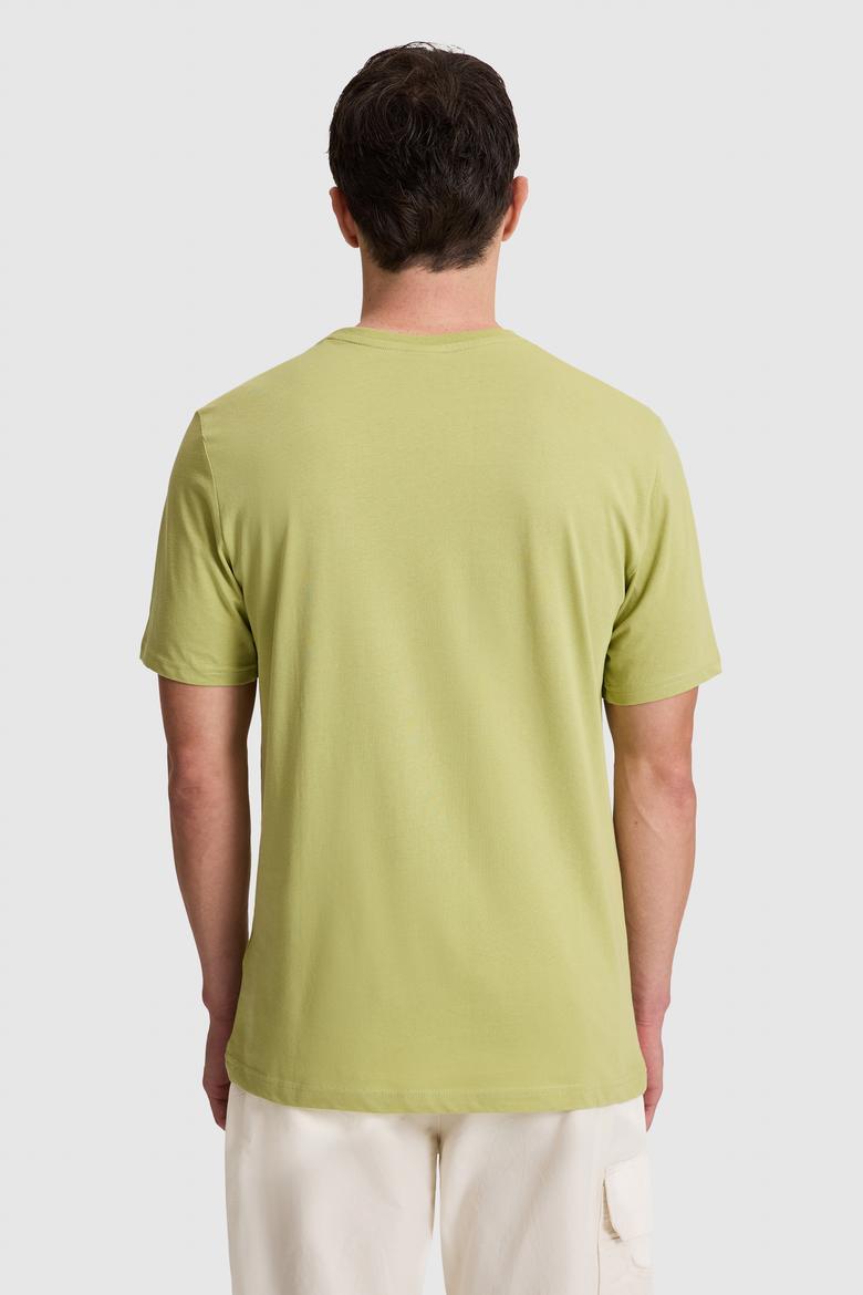 Erkek Yeşil Regular Fit Polo Yaka Basic Tişört - 50327022034