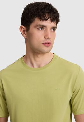 Erkek Yeşil Regular Fit Polo Yaka Basic Tişört - 50327022034