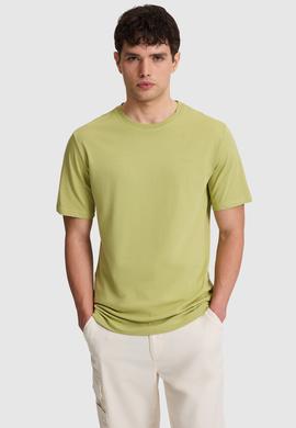 Erkek Yeşil Regular Fit Polo Yaka Basic Tişört - 50327022034
