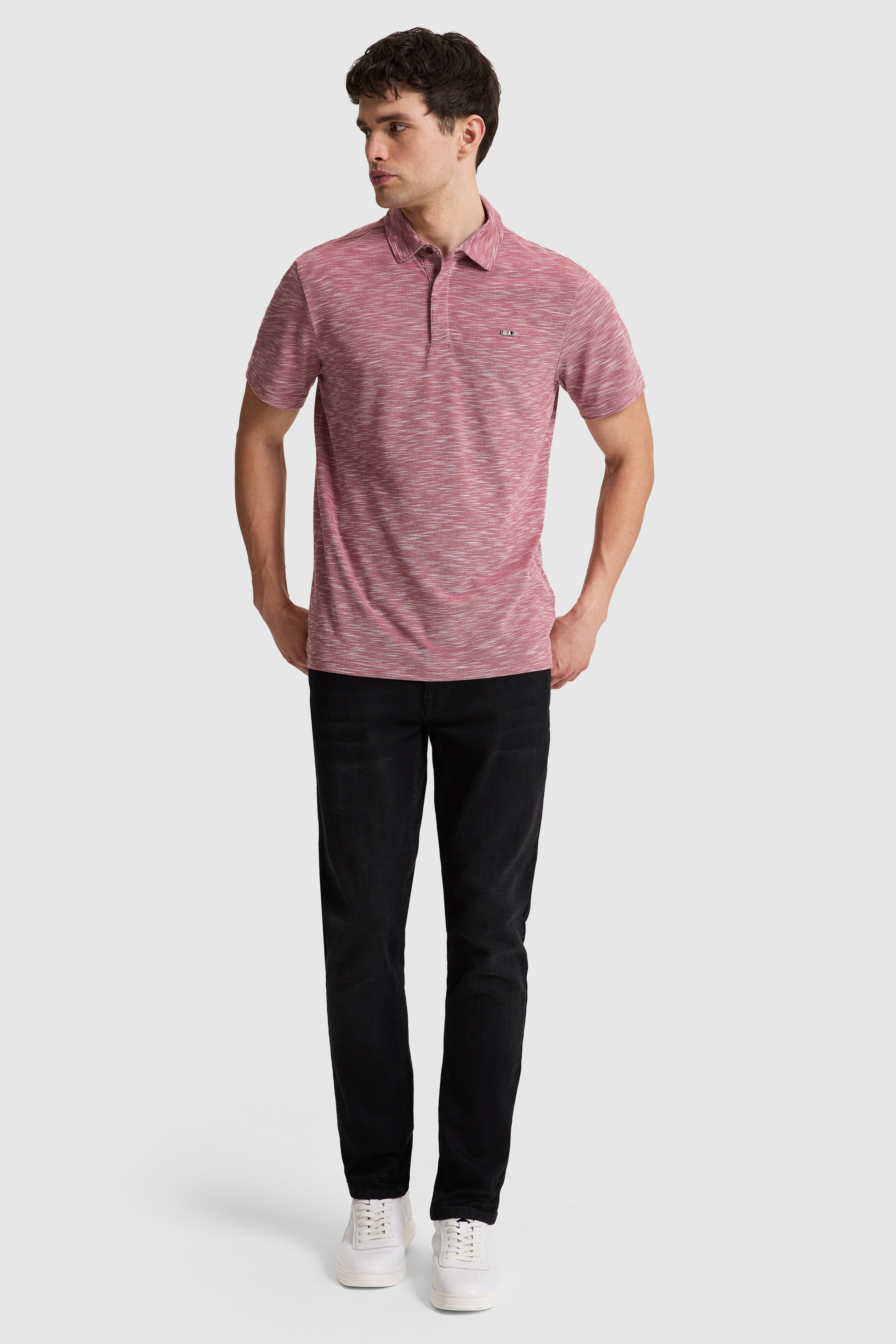 Erkek Vişne Regular Fit Polo Yaka Tişört
