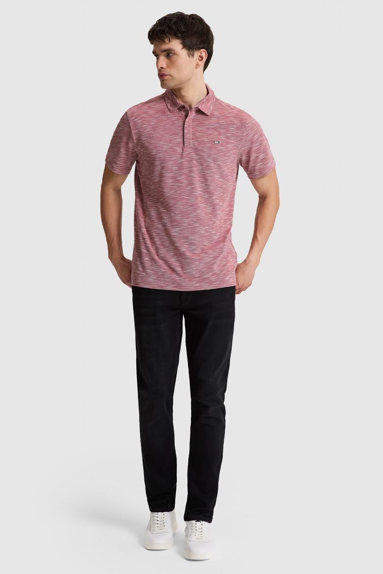 Erkek Vişne Regular Fit Polo Yaka Tişört - 50326969036