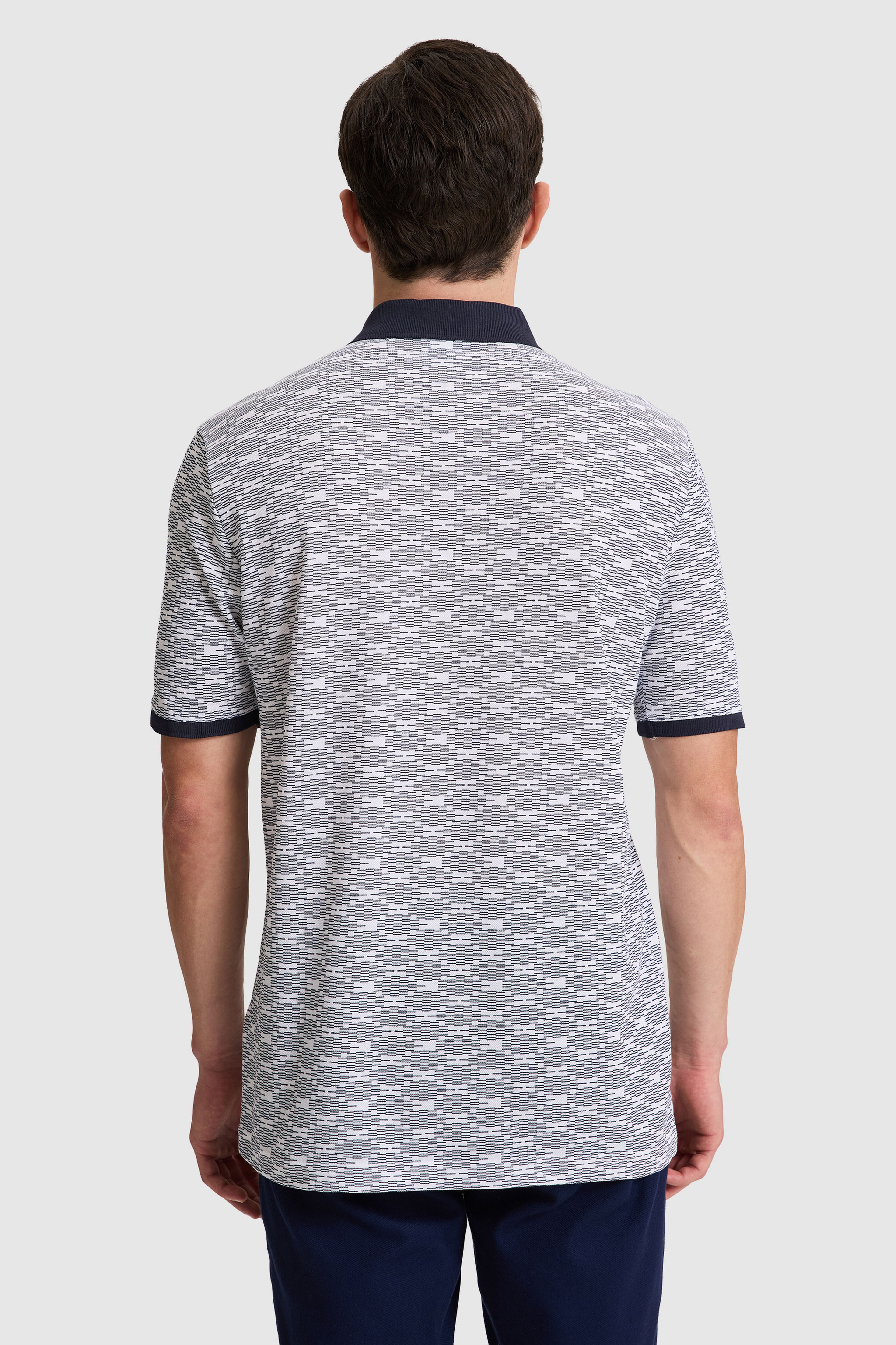 Erkek Lacivert Regular Fit Polo Yaka Tişört - Image 5