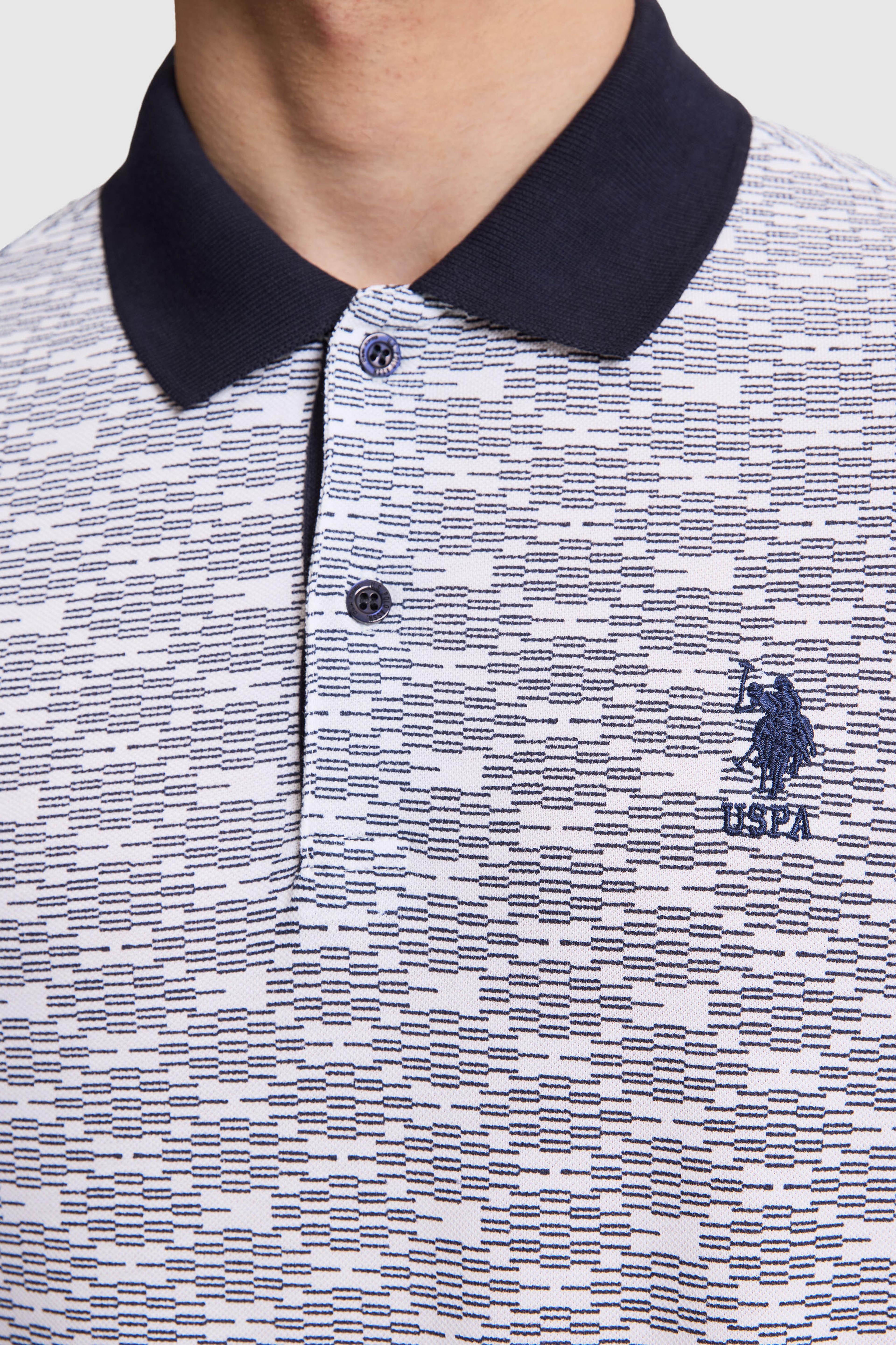 Erkek Lacivert Regular Fit Polo Yaka Tişört - Image 6