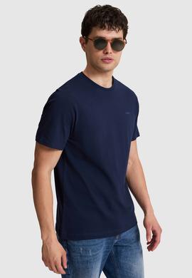 Erkek Lacivert Regular Fit Polo Yaka Basic Tişört - 50327022056