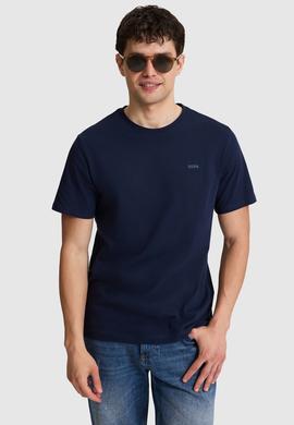 Erkek Lacivert Regular Fit Polo Yaka Basic Tişört - 50327022056