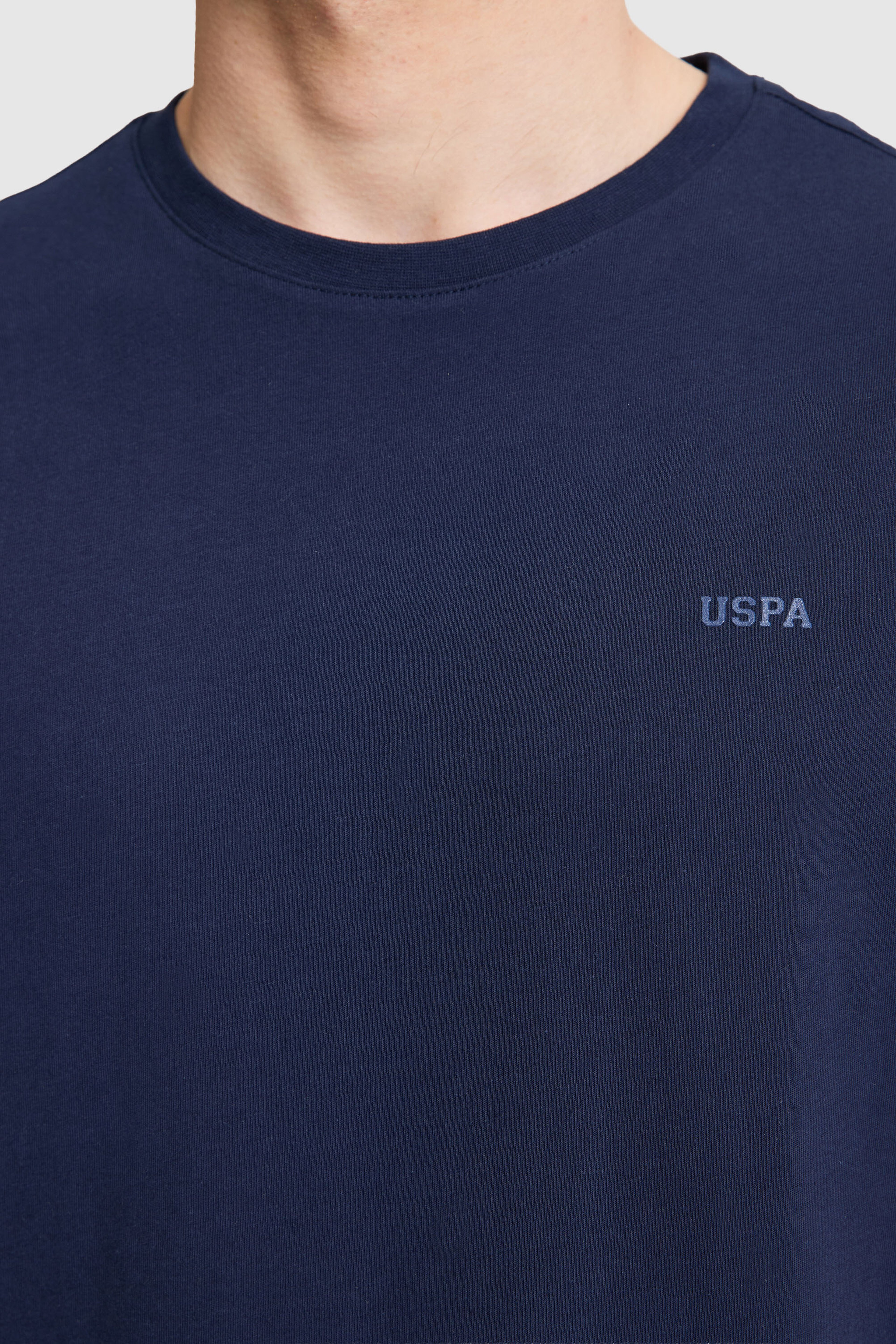 Erkek Lacivert Regular Fit Polo Yaka Basic Tişört - Image 6