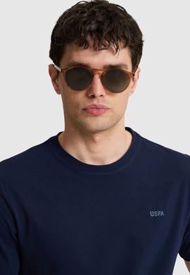 Erkek Lacivert Regular Fit Polo Yaka Basic Tişört - 50327022056