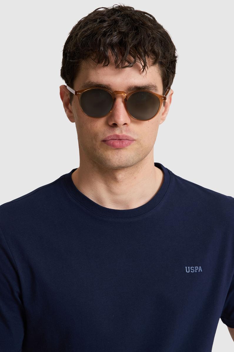 Erkek Lacivert Regular Fit Polo Yaka Basic Tişört