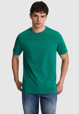 Erkek Koyu Yeşil Regular Fit Polo Yaka Basic Tişört - 50327022111