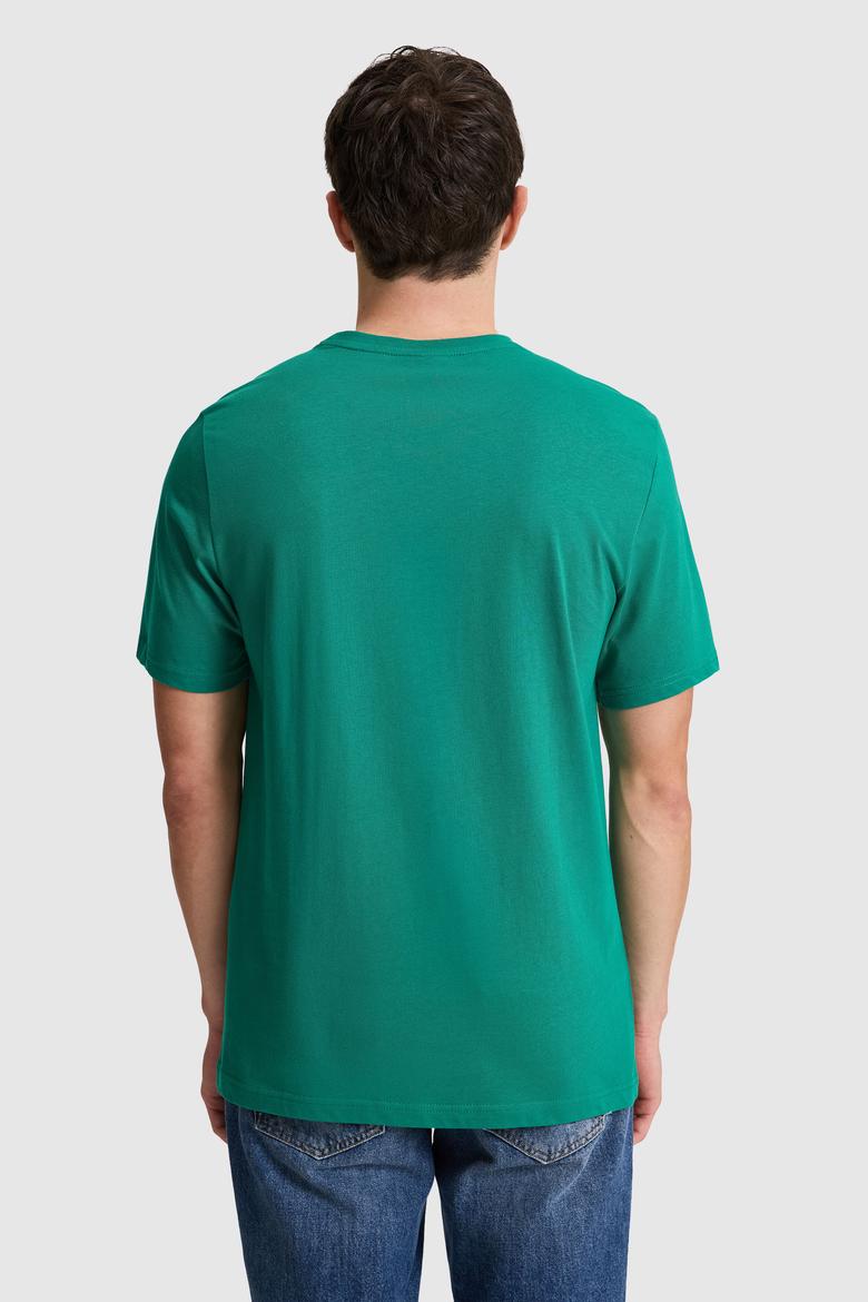 Erkek Koyu Yeşil Regular Fit Polo Yaka Basic Tişört - 50327022111