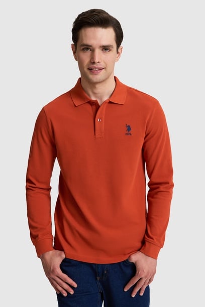 Erkek Kiremit Basic Sweatshirt