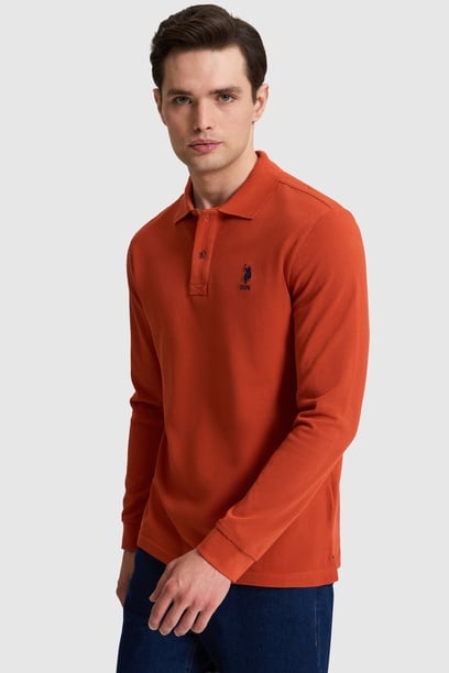 Erkek Kiremit Basic Sweatshirt