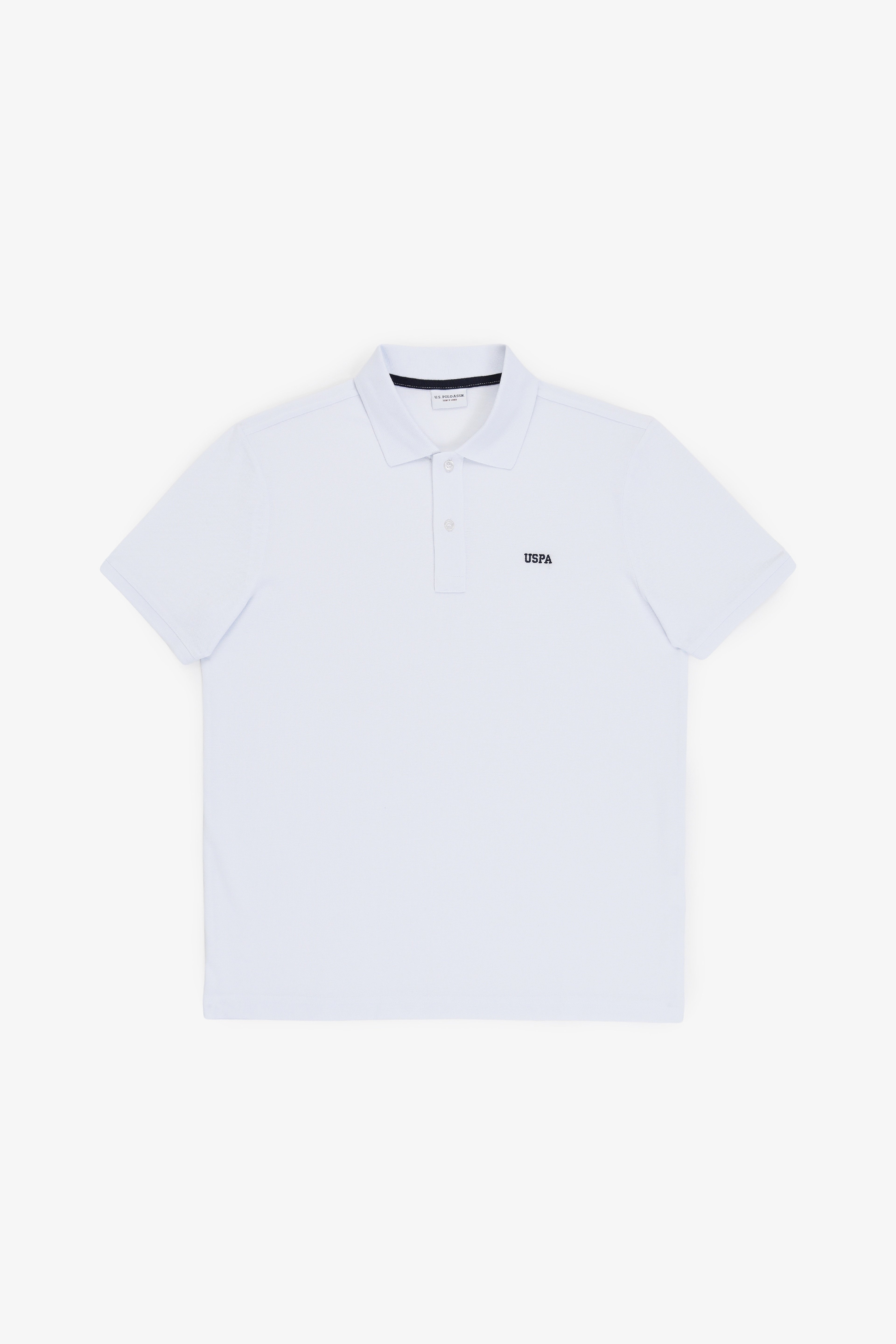 Erkek Regular Fit Polo Yaka Beyaz Basic Tişört - Image 6