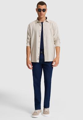 Erkek Ekru Jean Gömlek - 50321463007