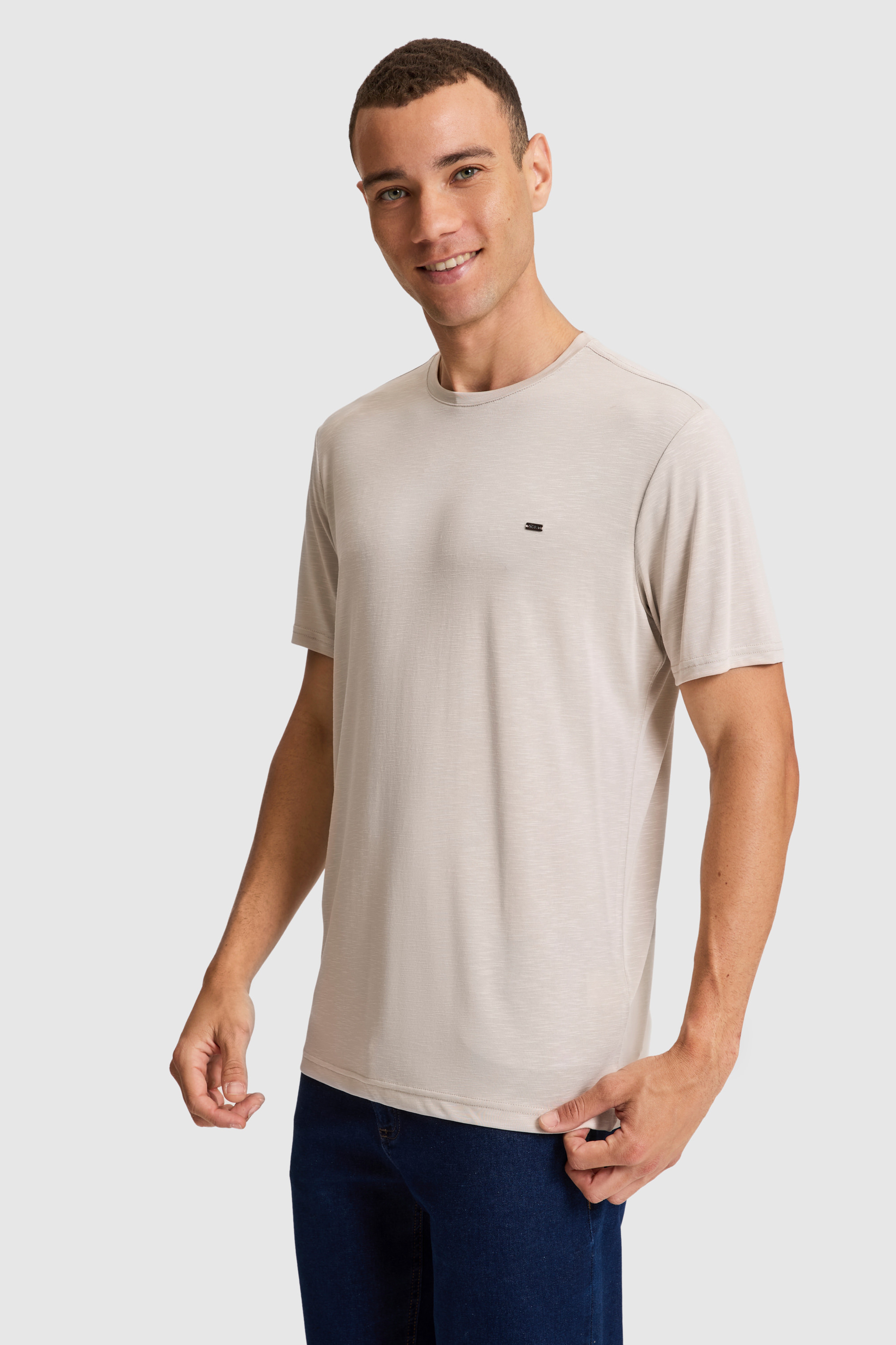 Erkek Taş Basic Tişört - Image 1