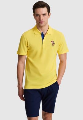 Erkek Sarı Basic Tişört - 50333927010