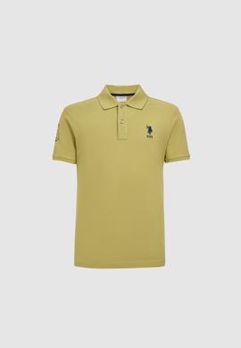Erkek Lila Slim Fit Polo Yaka Basic Tişört - 50326920055