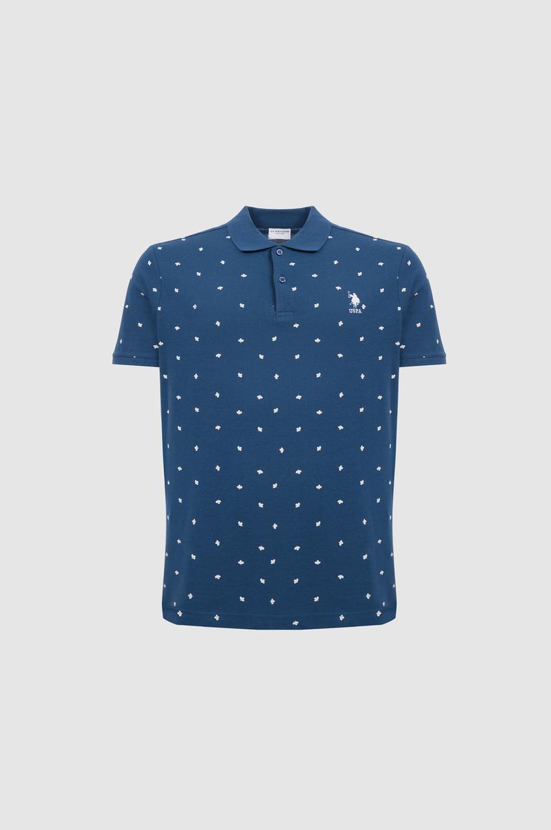Erkek Regular Fit Polo Yaka Açık Lacivert Tişört
