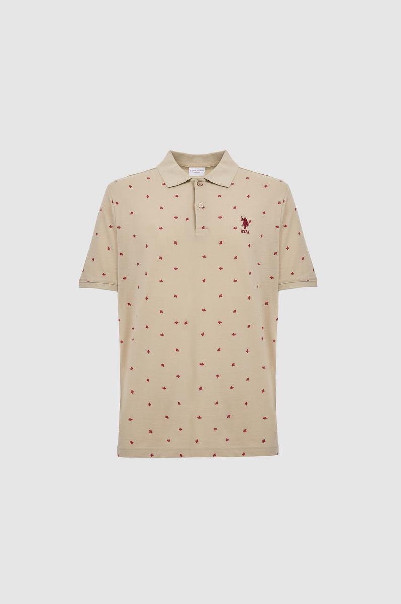 Erkek Regular Fit Polo Yaka Açık Haki Tişört