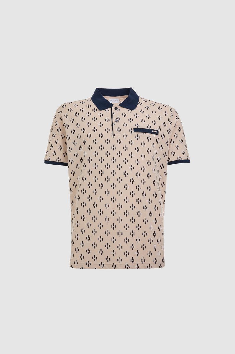 Erkek Regular Fit Polo Yaka Taş Tişört
