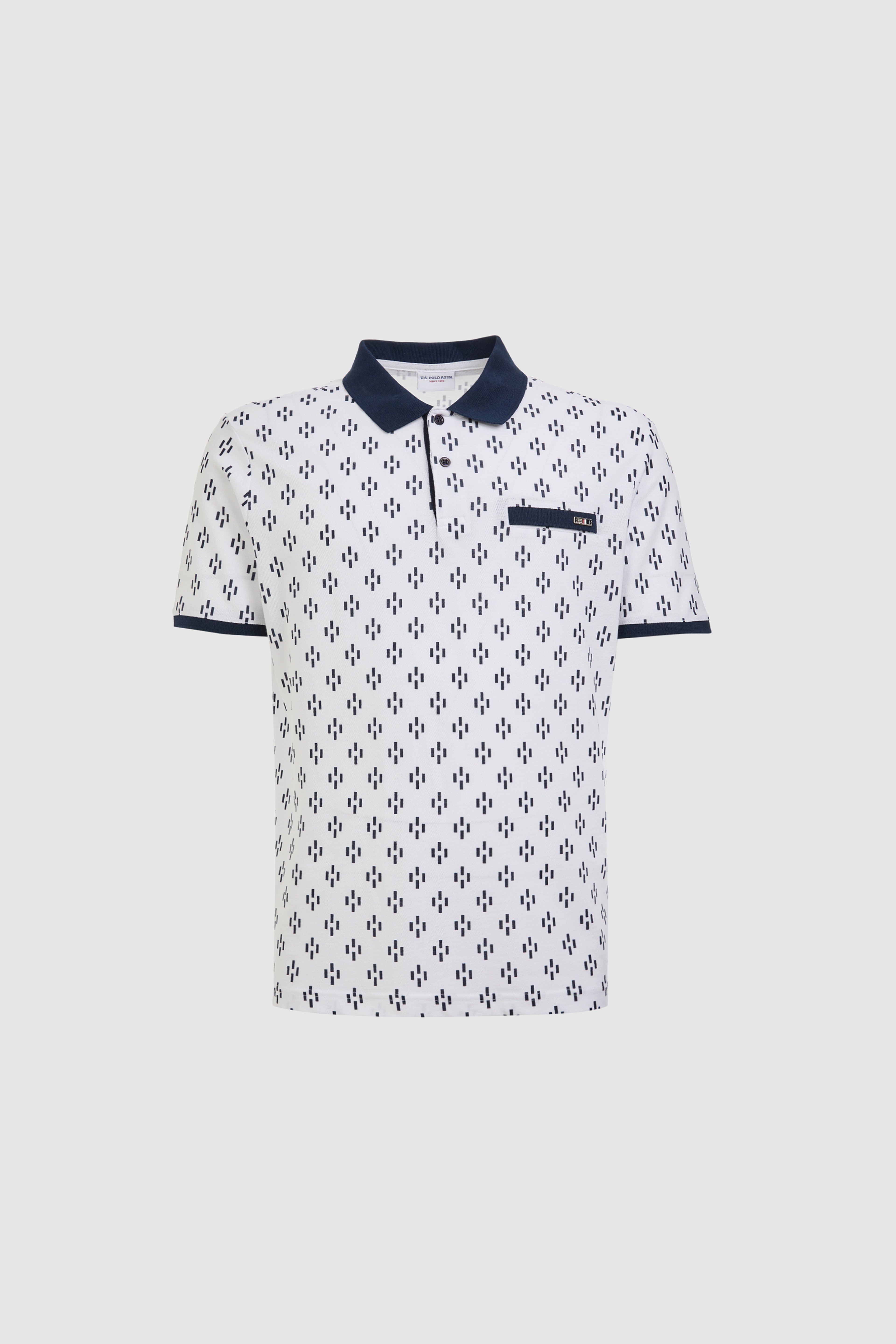 Erkek Regular Fit Polo Yaka Beyaz Tişört - Image 7