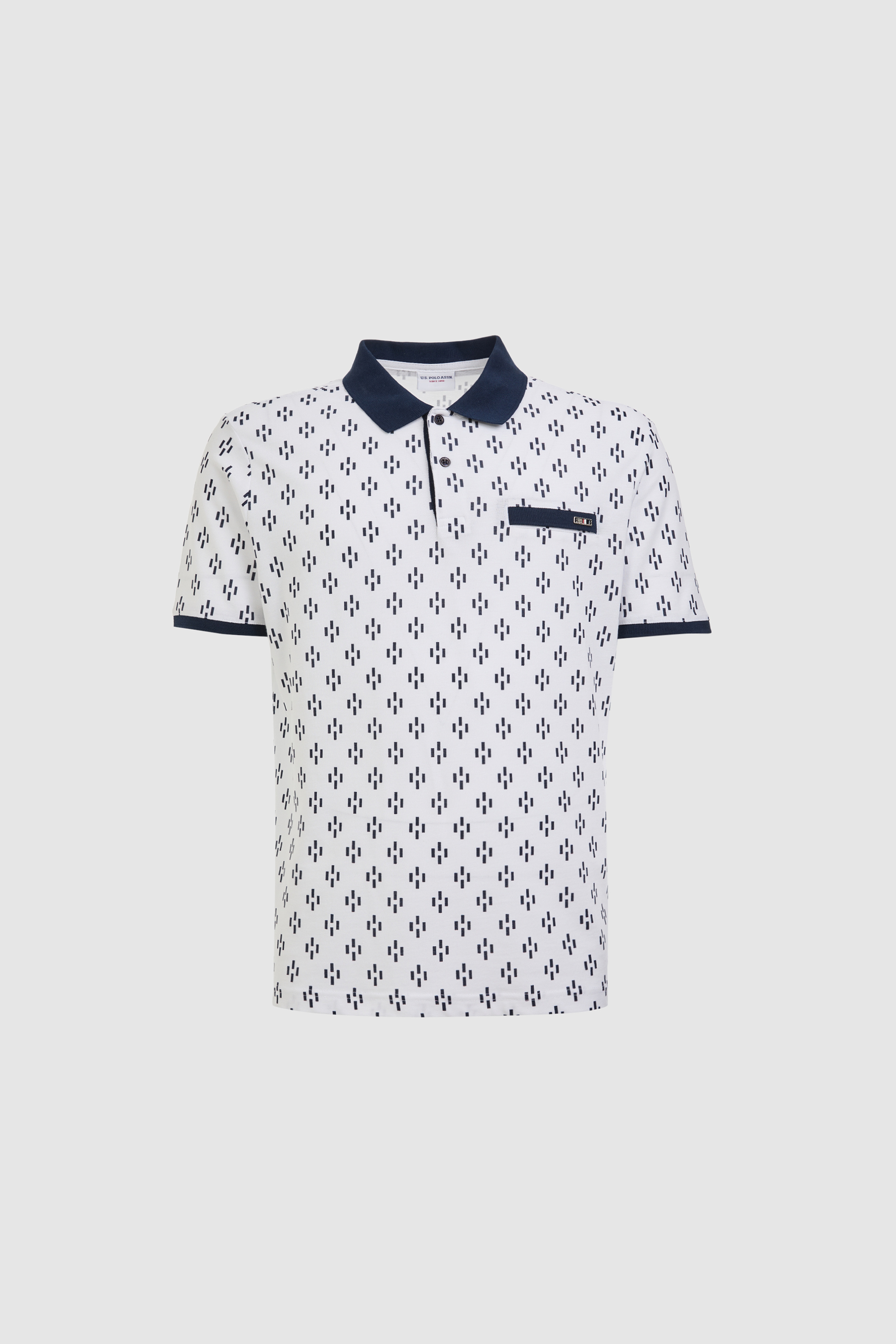 Erkek Regular Fit Polo Yaka Beyaz Tişört