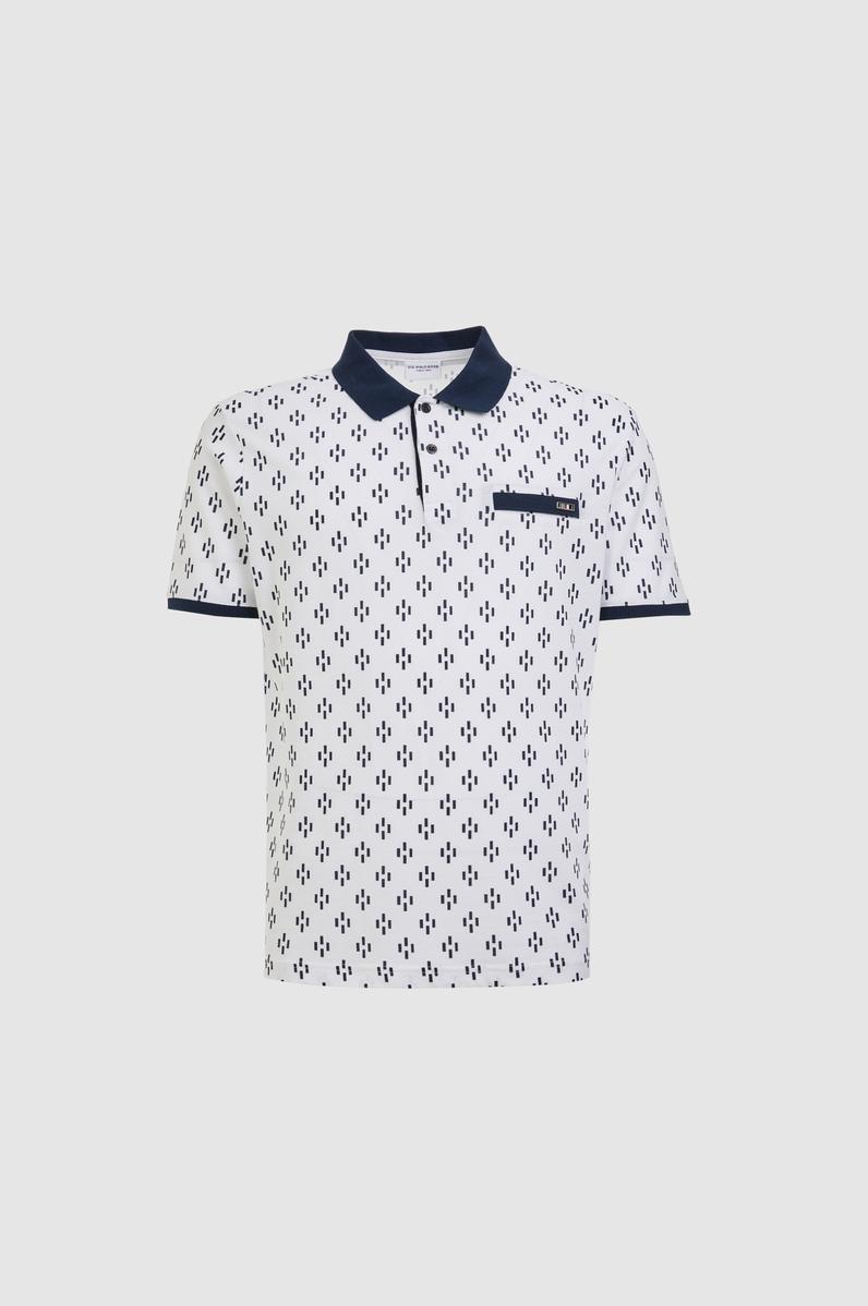 Erkek Regular Fit Polo Yaka Beyaz Tişört