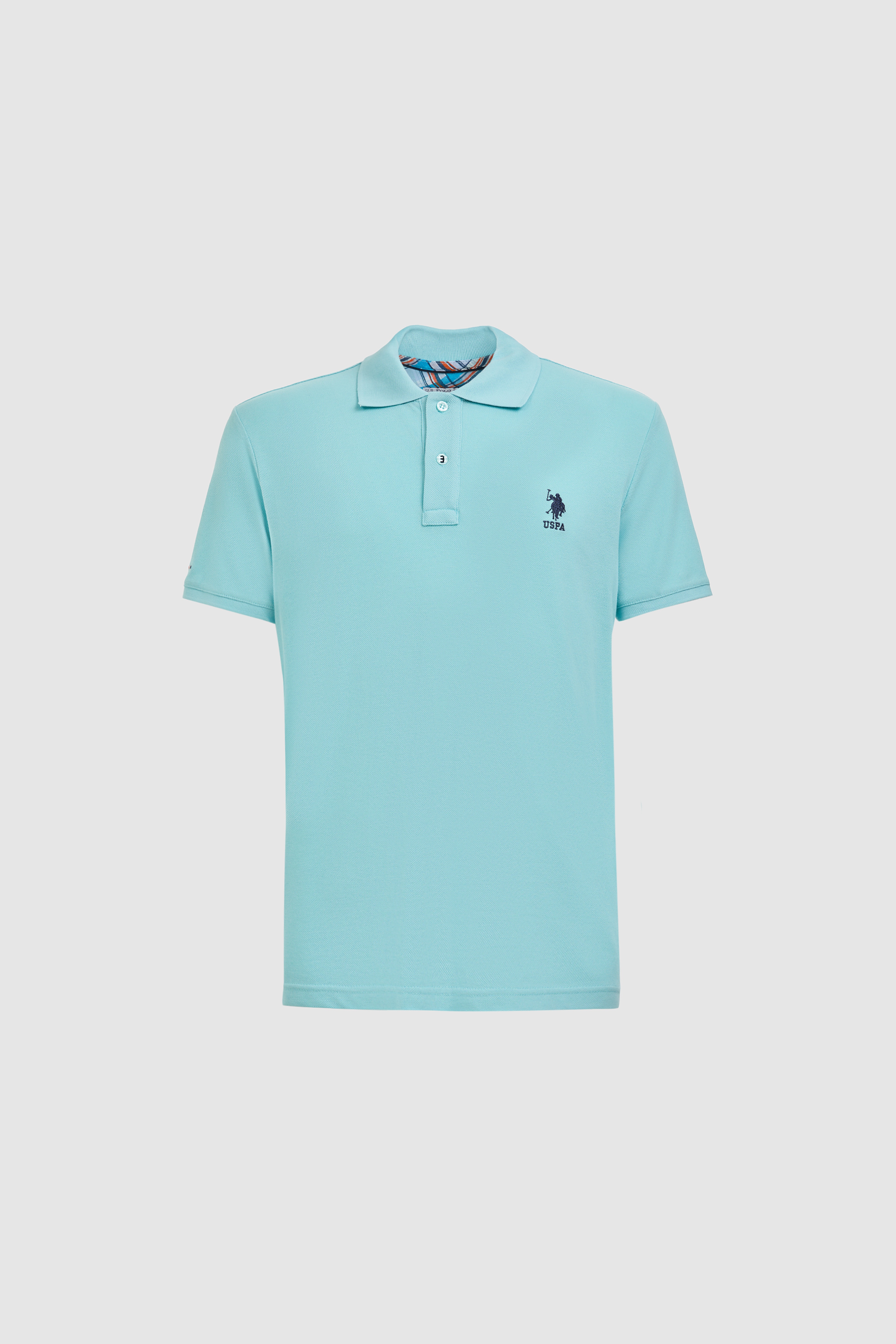 Erkek Slim Polo Yaka Aqua Basic Tişört