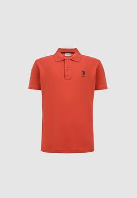 Erkek Slim Fit Polo Yaka Kiremit Basic Tişört - 50326920110