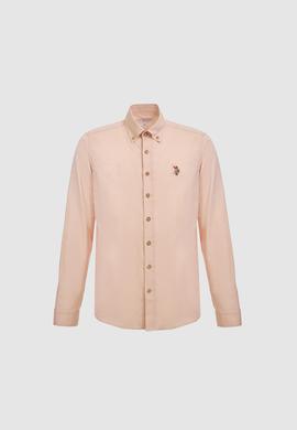Erkek Camel Uzun Kollu Basic Gömlek - 50262977043