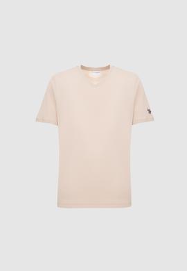 Erkek Regular Fit V Yaka Taş Basic Tişört - 50326944080