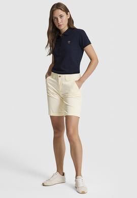 Kadın Lacivert Polo Yaka Basic Tişört - 50323575025
