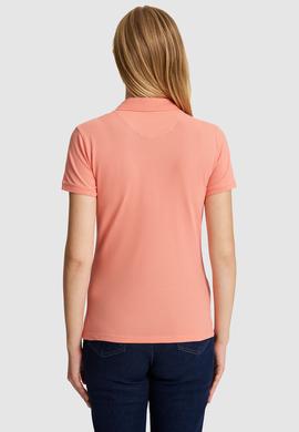 Kadın Somon Polo Yaka Basic Tişört - 50321798169