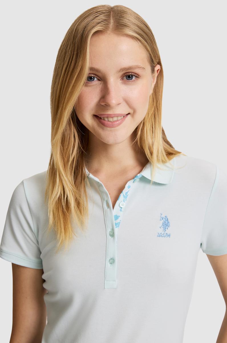 Kadın Su Polo Yaka Basic Tişört