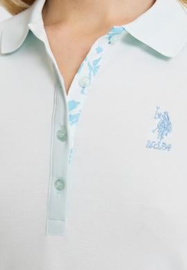 Kadın Su Polo Yaka Basic Tişört - 50321798264