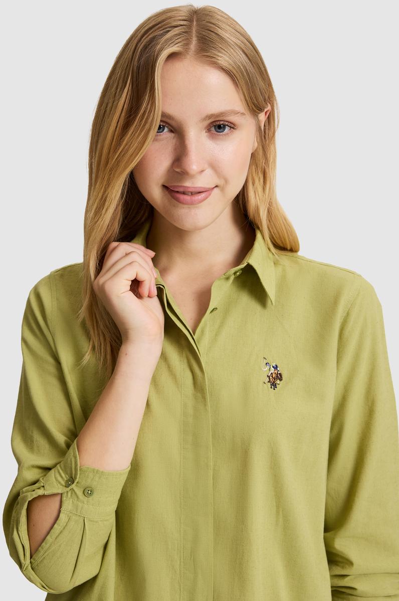 Kadın Yeşil Dokuma Elbise