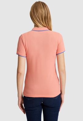 Kadın Somon Polo Yaka Tişört - 50334010020