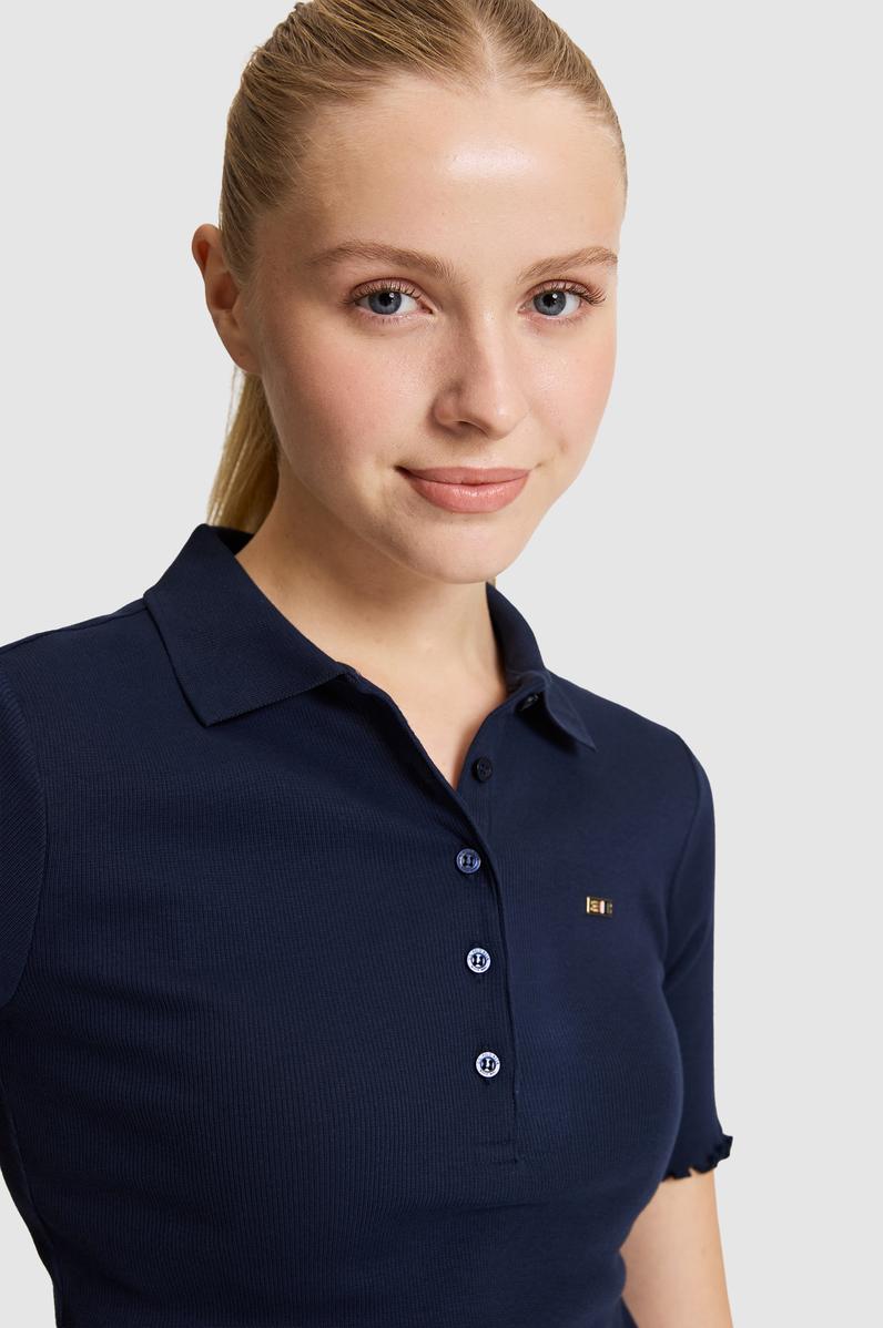 Kadın Lacivert Polo Yaka Tişört
