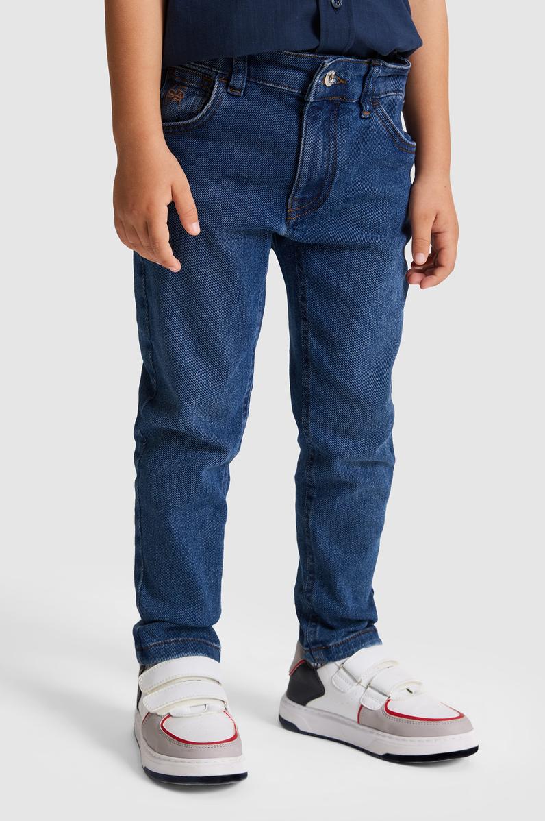 Erkek Çocuk Mavi Jean Pantolon