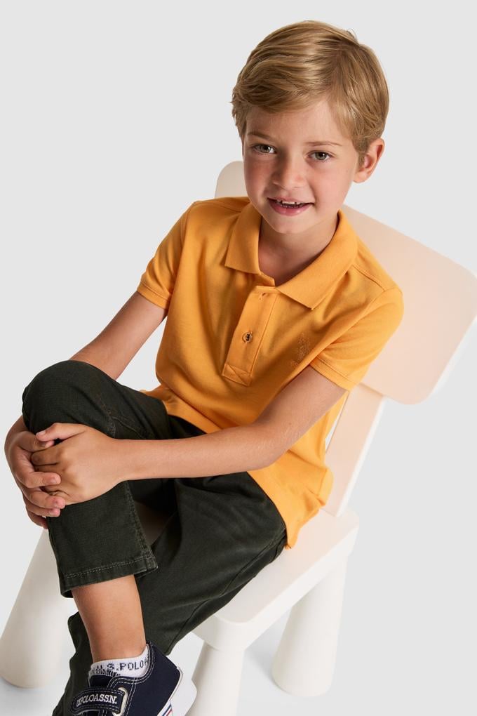 Erkek Çocuk Mango Polo Yaka Basic Tişört