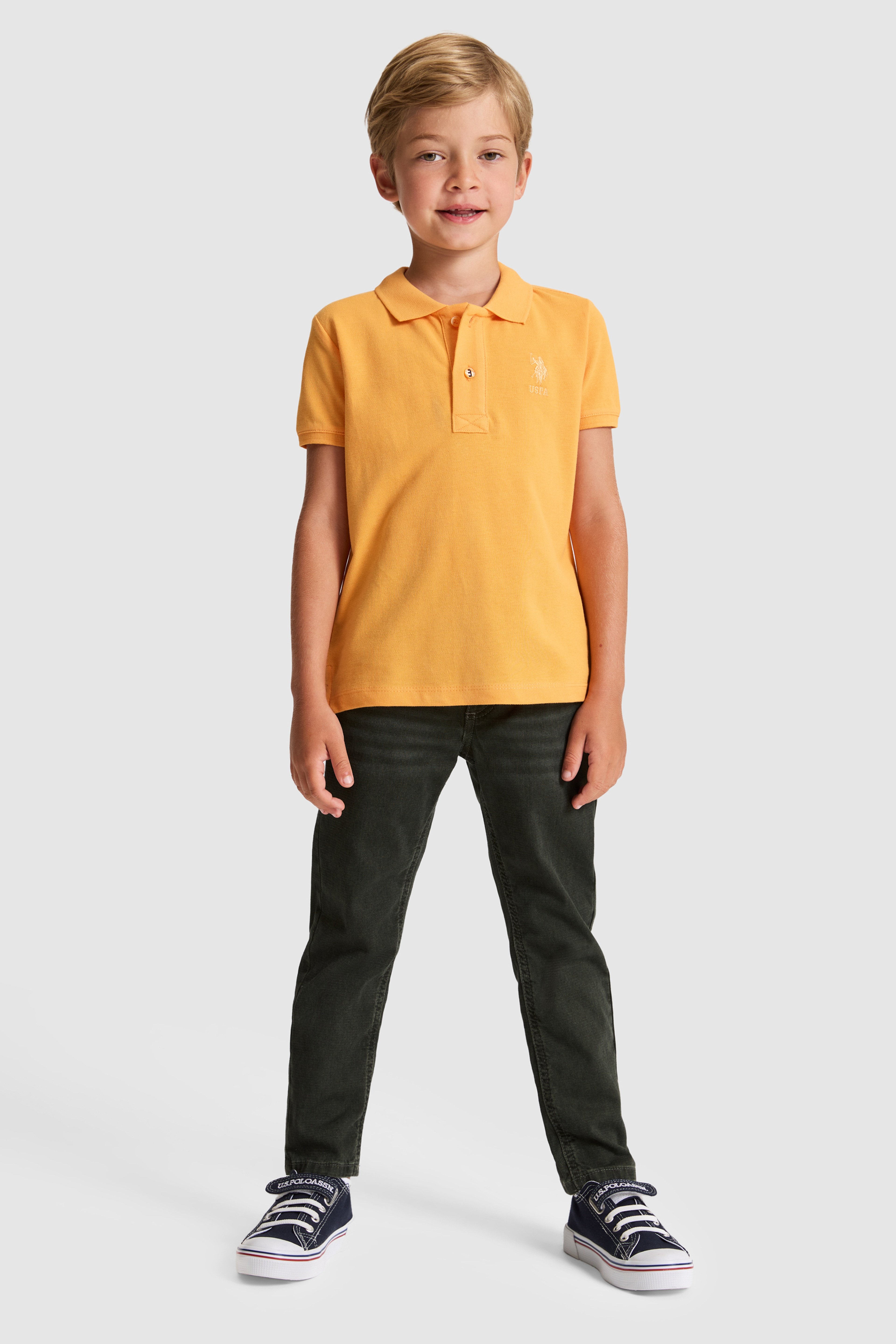 Erkek Çocuk Mango Polo Yaka Basic Tişört