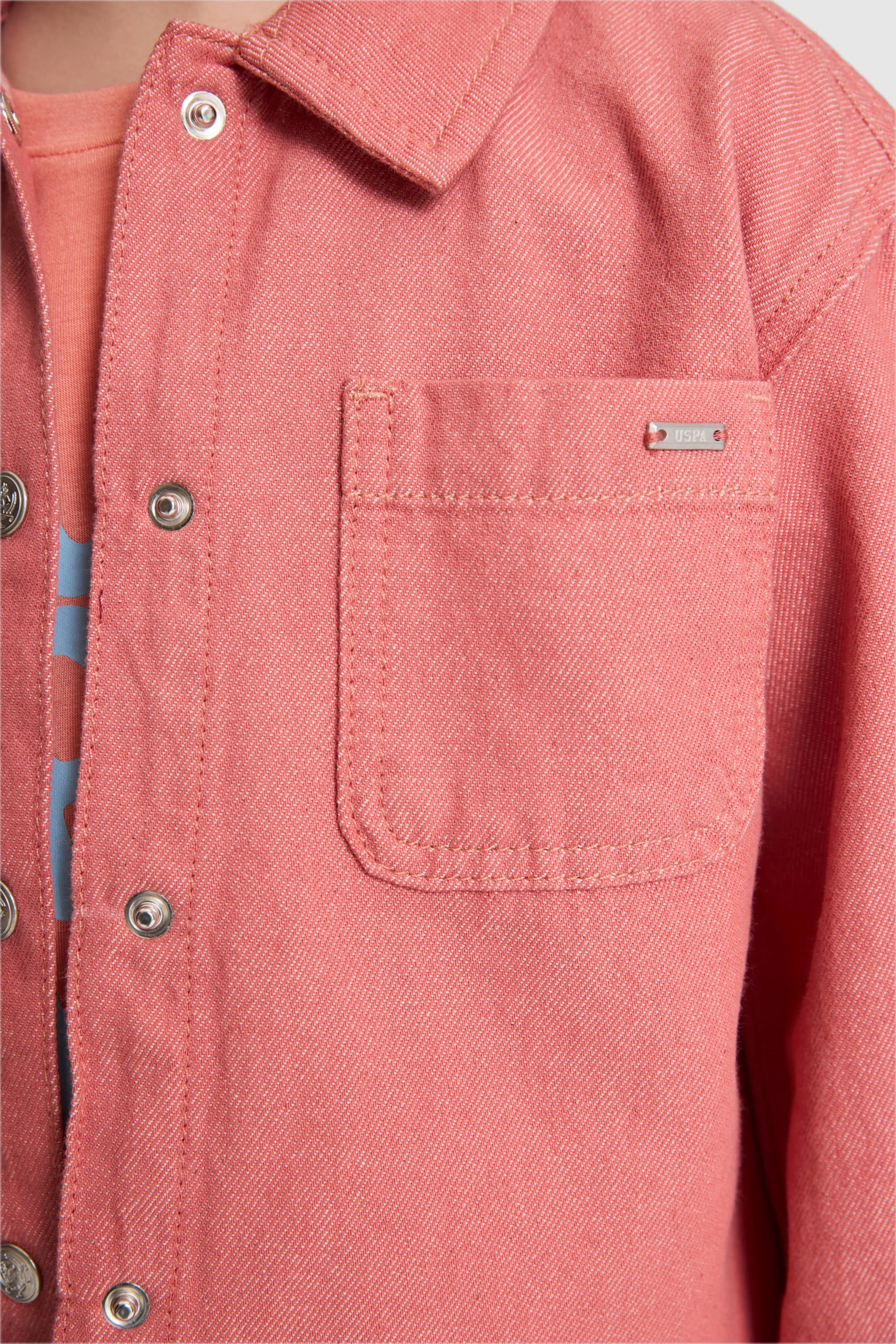 Kız Çocuk Pembe Jean Gömlek - 50321526001