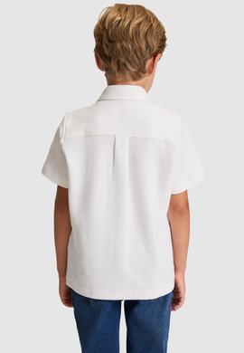 Erkek Çocuk Beyaz Örme Gömlek - 50325468002