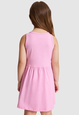 Kız Çocuk Pembe Örme Elbise - 50325646019