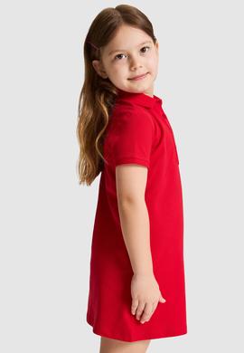 Kız Çocuk Kırmızı Örme Elbise - 50325597070