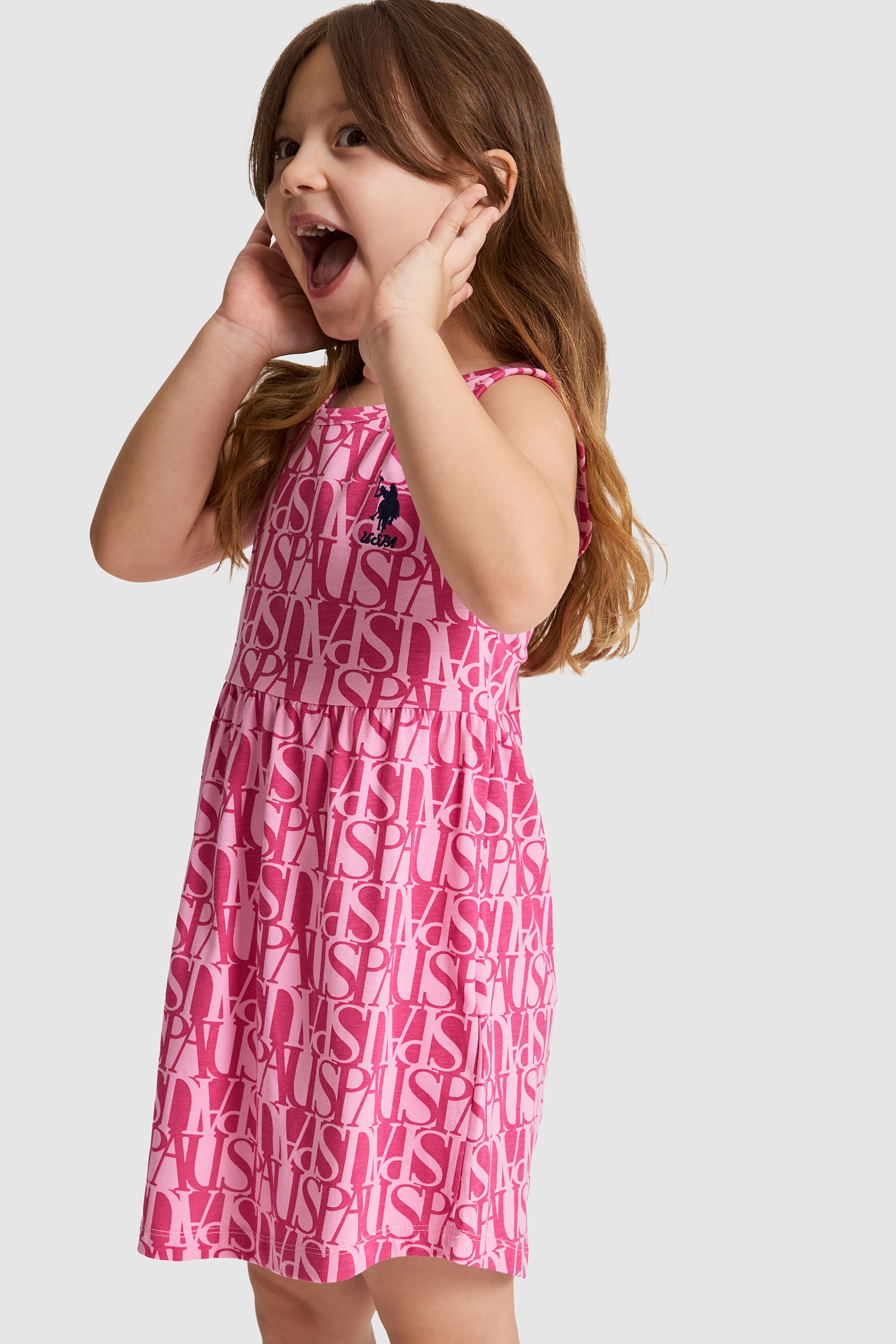 Kız Çocuk Pembe Elbise - Image 4