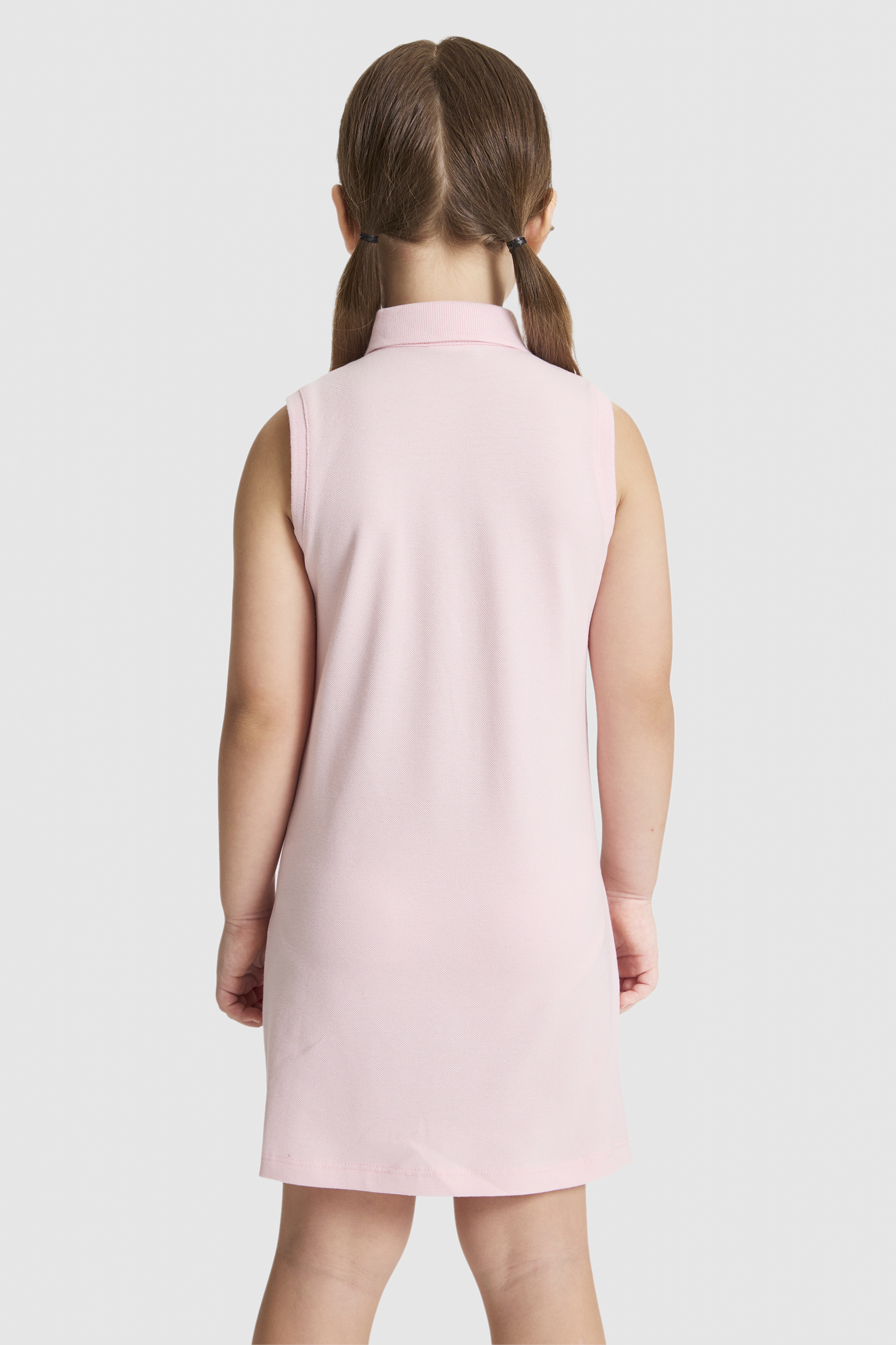 Kız Çocuk Açık Pembe Örme Elbise - Image 5