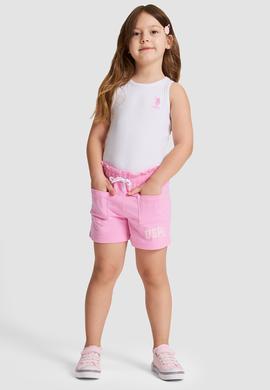 Kız Çocuk Pembe Örme Şort - 50325692022