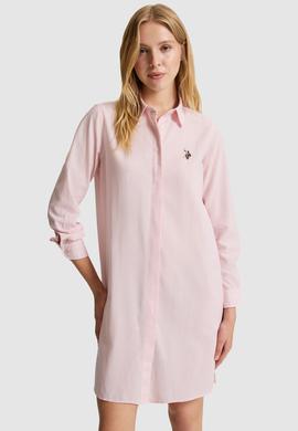 Kadın Açık Pembe Dokuma Elbise - 50324965006